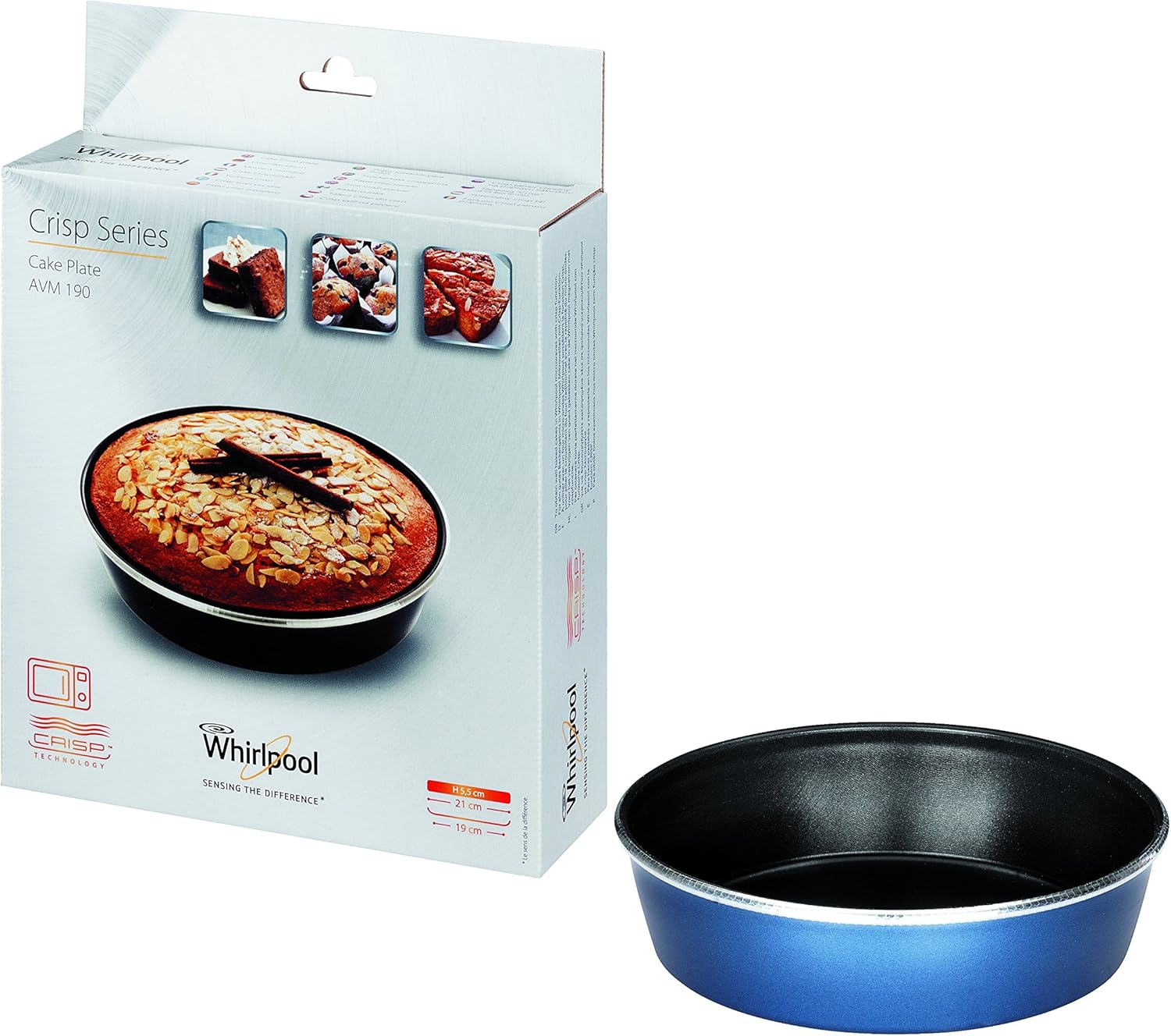 Whirlpool MAX 38 SL Kombination Grill und Mikrowelle / 700 W / 13 L Garraum / Crisp Funktion / Super-Kompakt Design besonders platzsparend in Ecken / Grill / Schnellauftau-Funktion, Silber