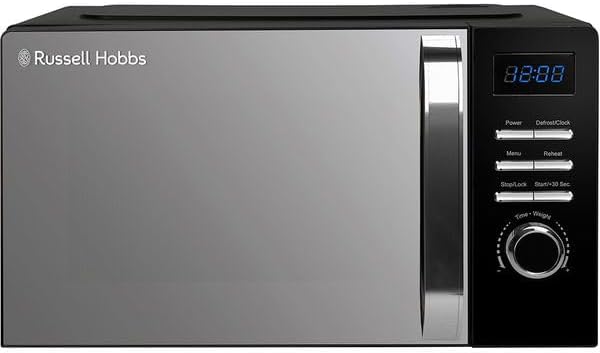 RUSSELL HOBBS RHMD830MB Kompakte Solo-Mikrowelle, Schwarz