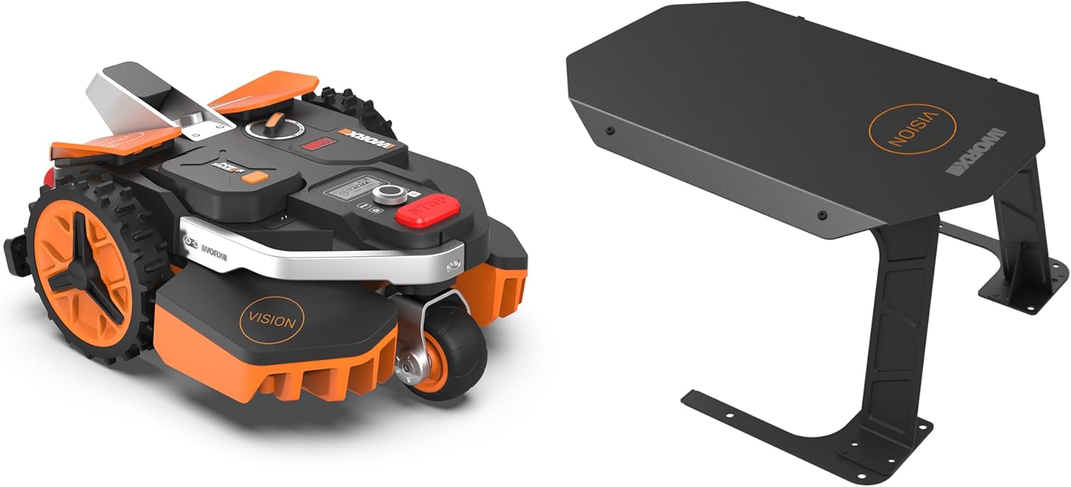 WORX Landroid Vision M600 Mhroboter WR206E.1 für Grten bis 600m - intelligenter Mhroboter ohne Begrenzungskabel – WLAN & Bluetooth – aktive Hindernisvermeidung mit KI-Technologie – APP Steuerung