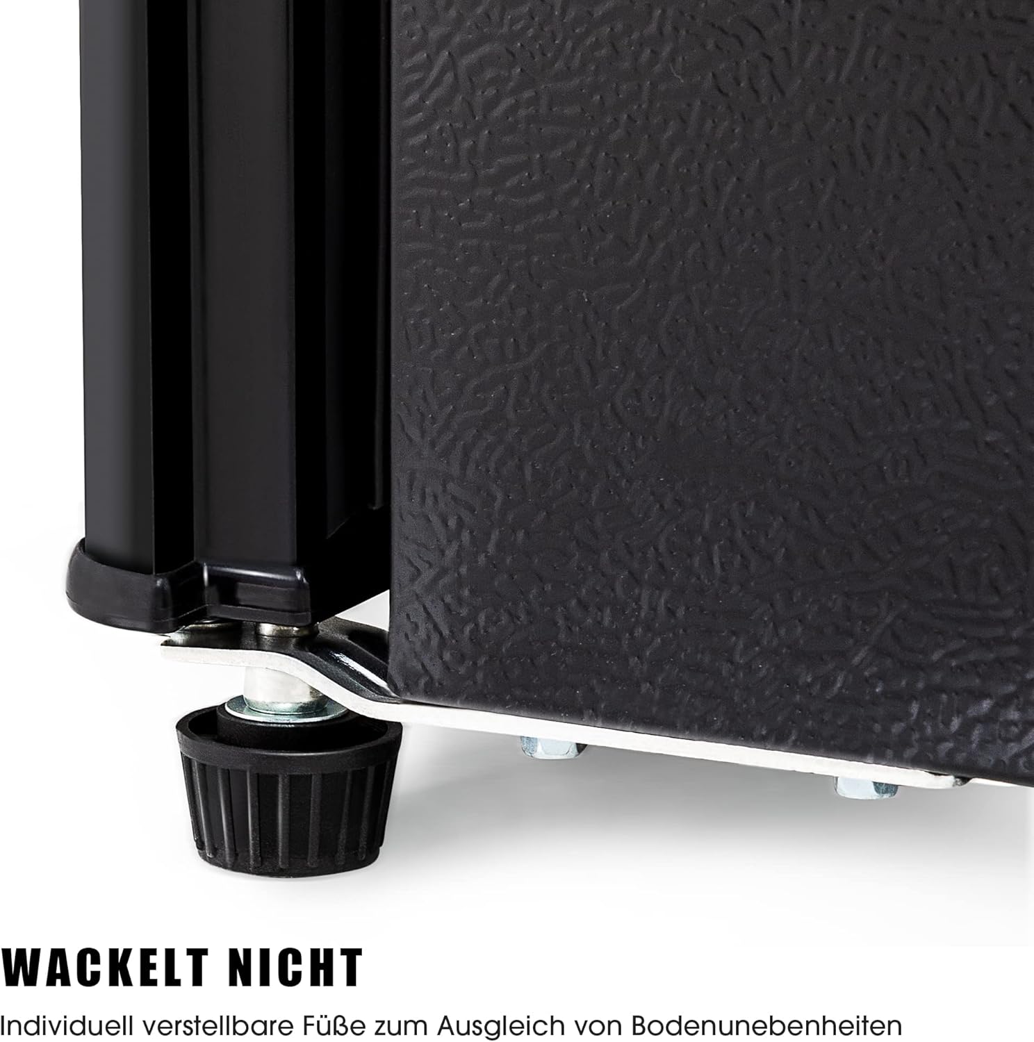 Merax Kühlschrank mit Gefrierfach, Kühl-Gefrierkombination, klein Kühlschrank mit 51L und Gefrierschrank 21L, Leise, LED, Glasablagen, Gemüsefach, Türablagen, für Küche, Wohnzimmer, Büro, Schwarz