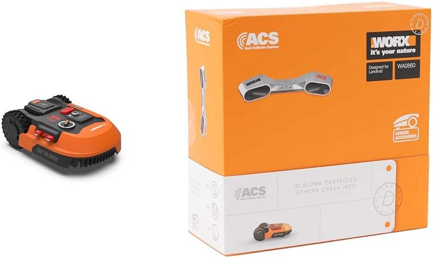 WORX Landroid Vision M600 Mhroboter WR206E.1 für Grten bis 600m - intelligenter Mhroboter ohne Begrenzungskabel – WLAN & Bluetooth – aktive Hindernisvermeidung mit KI-Technologie – APP Steuerung