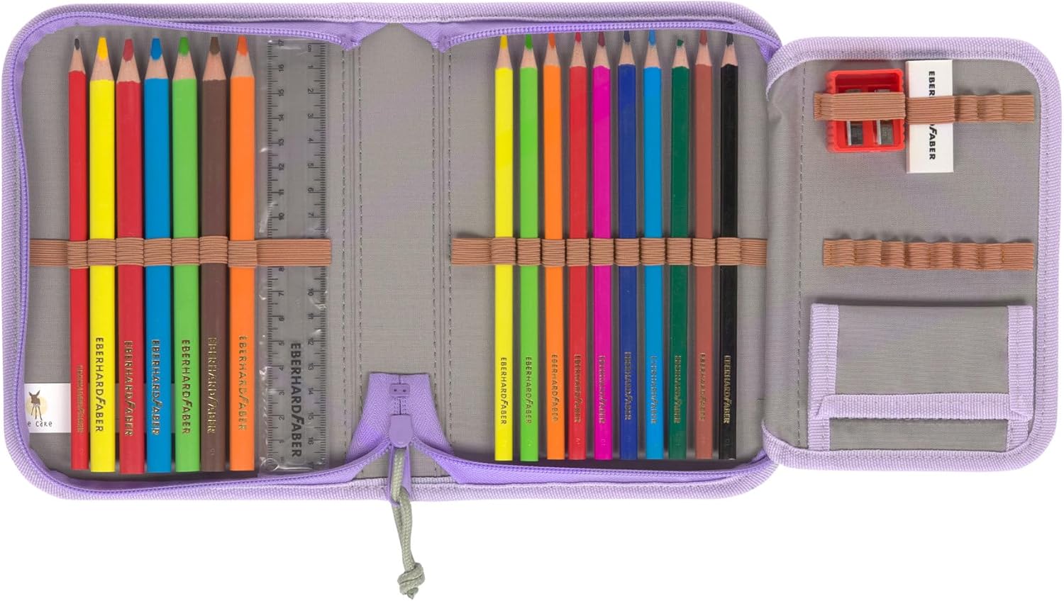 LÄSSIG 7-teiliges Schulranzen Set Kinder/School Set Boxy Unique Schwarz