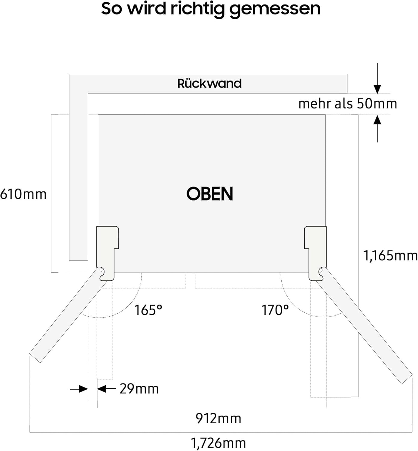 Samsung RS64DG53R3B1EF Side-by-Side-Kühlschrank mit Gefrierfach, 178 cm, 628 l, SmartThings AI Energy Mode, Eis- und Wasserspender, Slim Ice Maker, Premium Black Steel