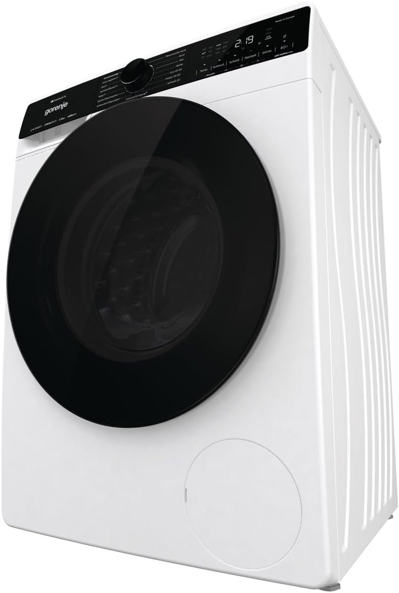 Gorenje WPNA 84 SATSWIFI Waschmaschine mit Dampffunktion / 8 kg / 1400 U/Slim Line/ConnectLife WiFi/Total AuaStop/Inverter PowerDrive Motor/Edelstahltrommel/Kindersicherung/EEK A