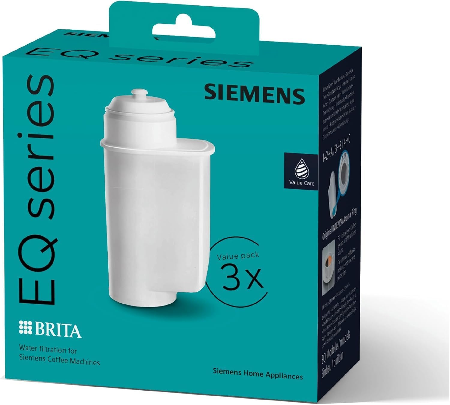 SIEMENS Kaffeevollautomat EQ6 plus s300 TE653501DE, für viele Kaffeespezialitäten, Milch-Aufschäumdüse, Keramikmahlwerk, Doppeltassenfunktion, Antikalk, automatische Dampfreinigung, 1500 W, silber