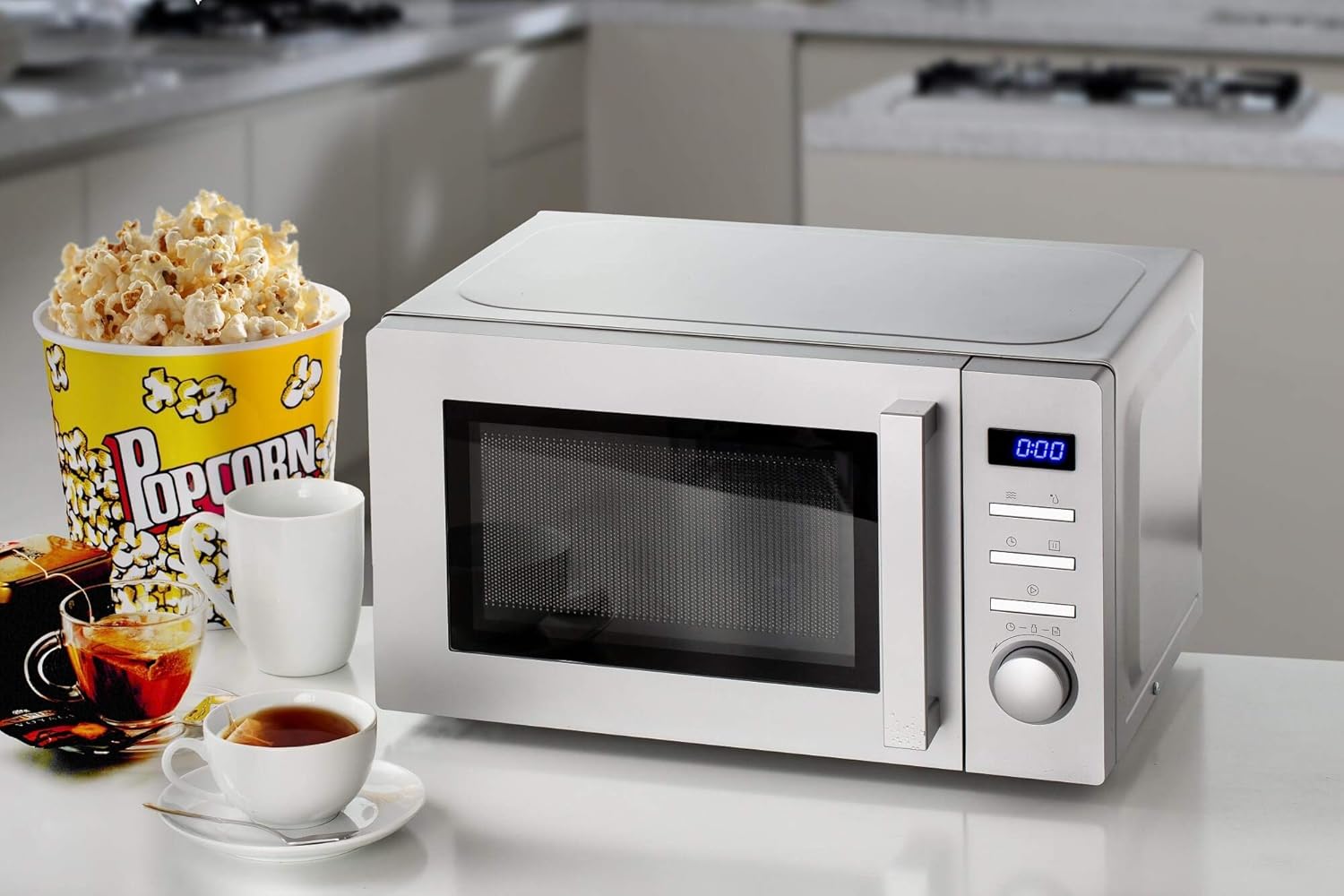 Ariete 952 Mikrowelle kombiniert mit Grill – 5 Leistungsstufen – 3 kombinierte Funktionen – 1000 Watt – 20 Liter – Weiß