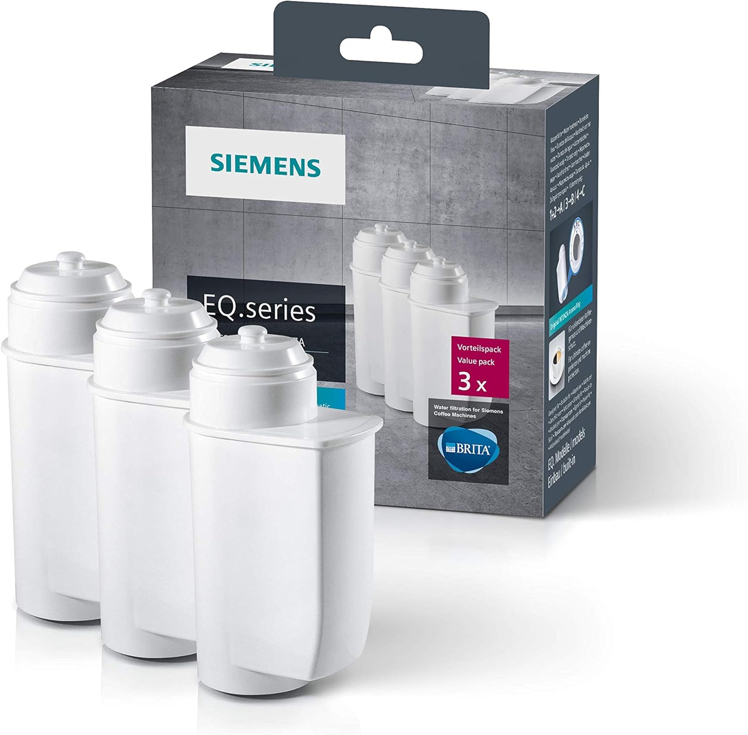 SIEMENS Kaffeevollautomat EQ6 plus s300 TE653501DE, für viele Kaffeespezialitäten, Milch-Aufschäumdüse, Keramikmahlwerk, Doppeltassenfunktion, Antikalk, automatische Dampfreinigung, 1500 W, silber