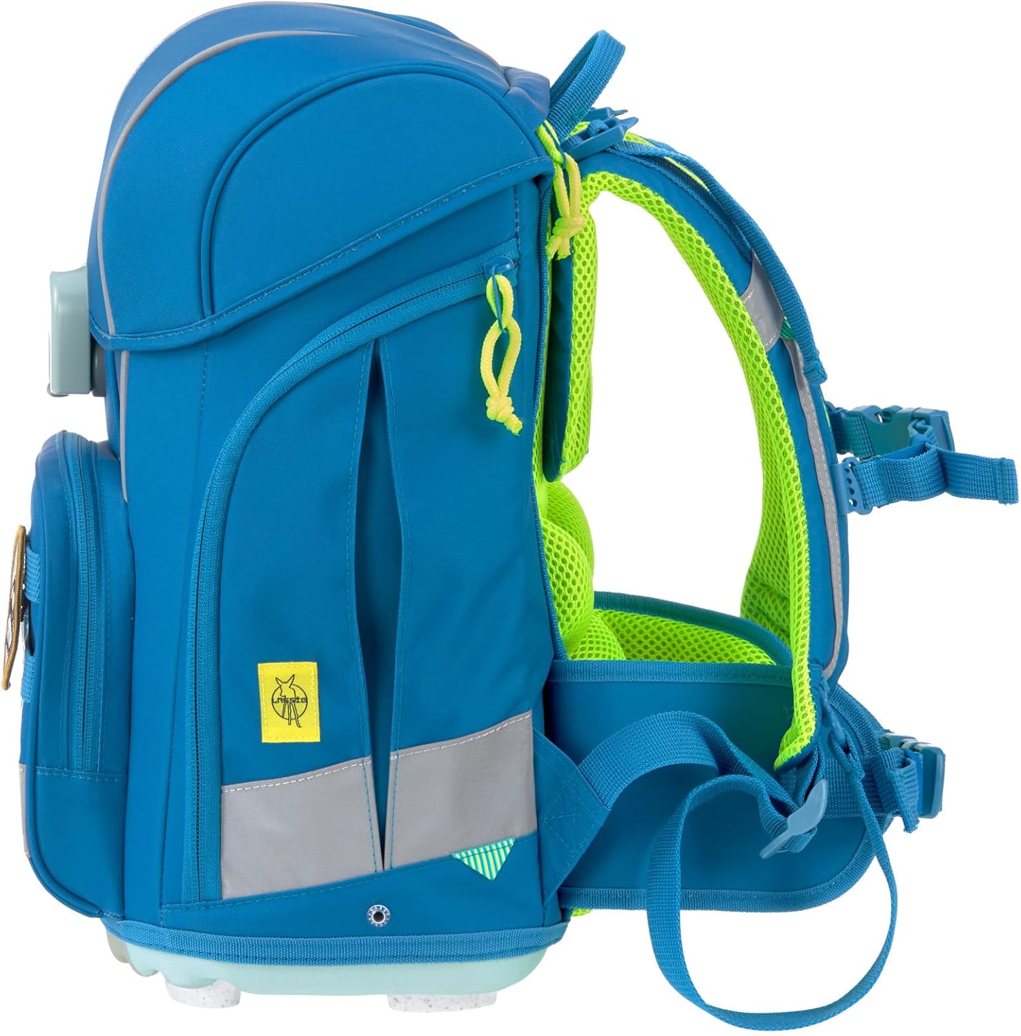 LÄSSIG 7-teiliges Schulranzen Set Kinder/School Set Boxy Unique Schwarz