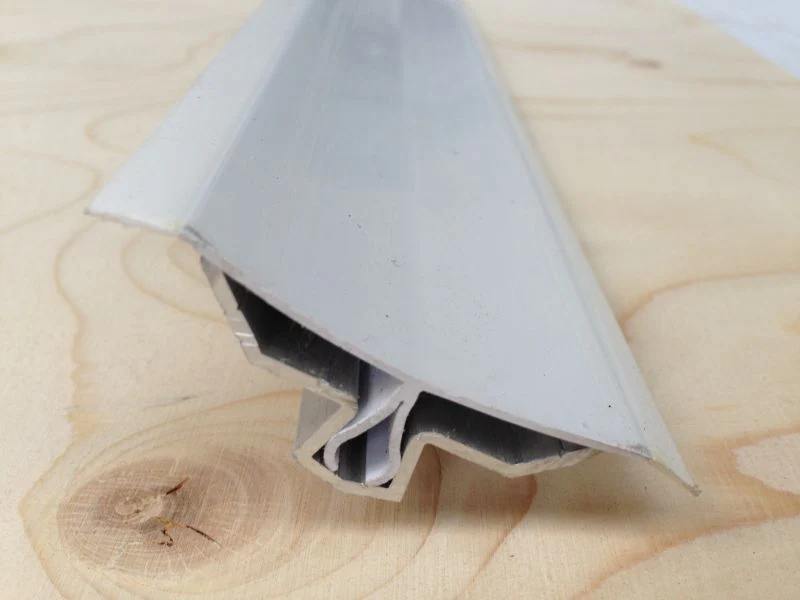 2-Part Coving With Aluminium Backing Angle and PVC cove section