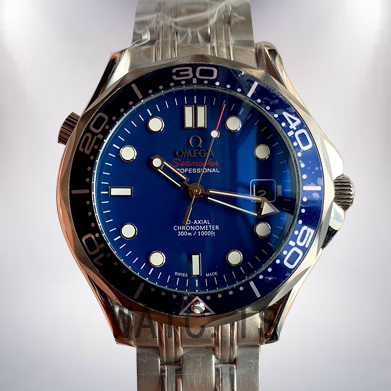 Omega Seamaster 40mm Men 212.30.41.20.03.001 Silver-tone Blue Dial