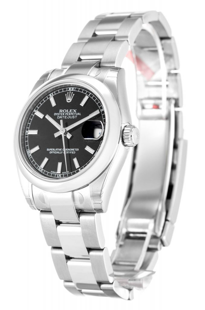Replica Rolex Lady-Datejust 31mm Black Dial 178240-2