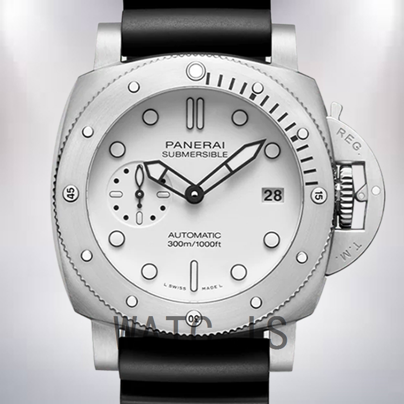 Panerai Submersible PAM01223 Men's 47mm Silver-tone