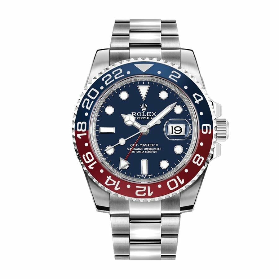 Rolex GMT-Master II Blue Dial & Red/Blue Ceramic Bezel Oyster Bracelet 116719BLRO Replica