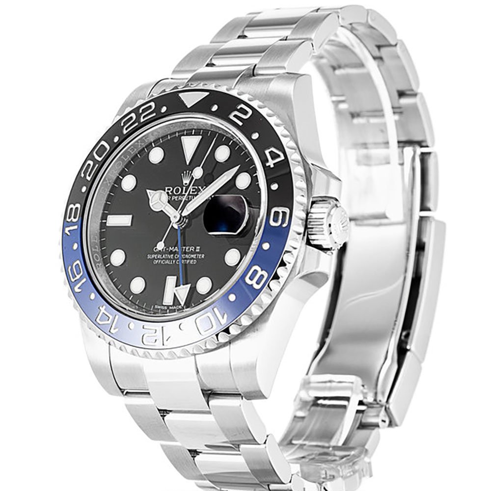 Replica Rolex GMT-Master II 40mm Black Dial 116710BLNR “Batman”