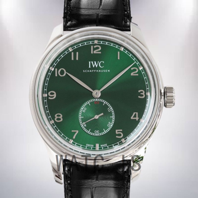 IWC Portuguese Automatic Men's IW358310 44mm/40mm Green Dial Silver-tone
