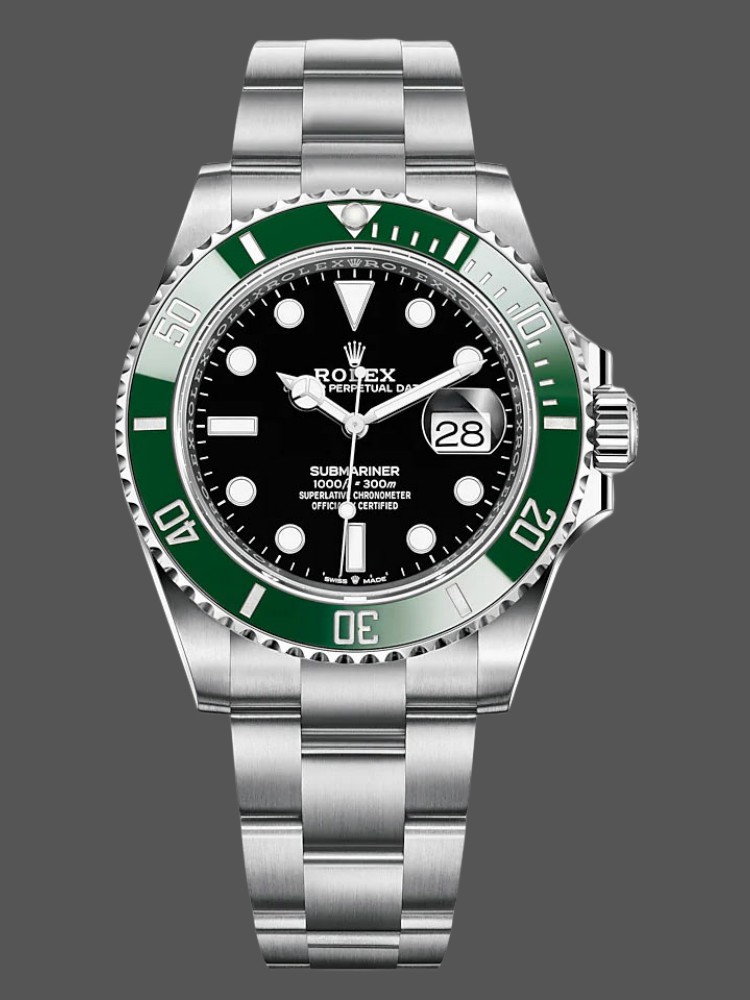 Replica Rolex Submariner 126610LV Green Bezel Black Dial 41mm Mens Watch