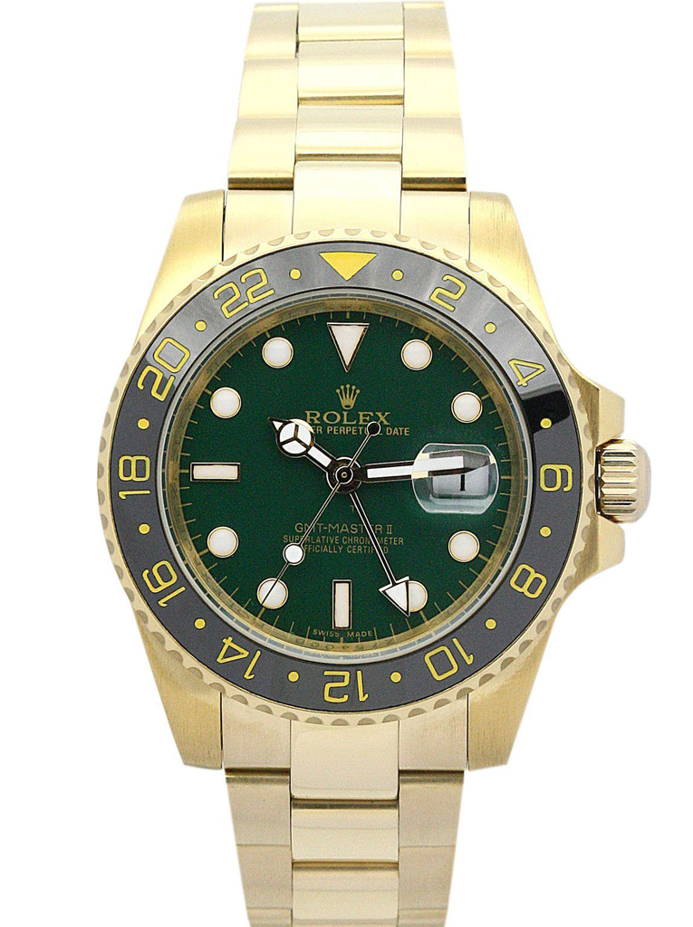 Replica Rolex GMT-Master II 40mm Green Dial 116718LN
