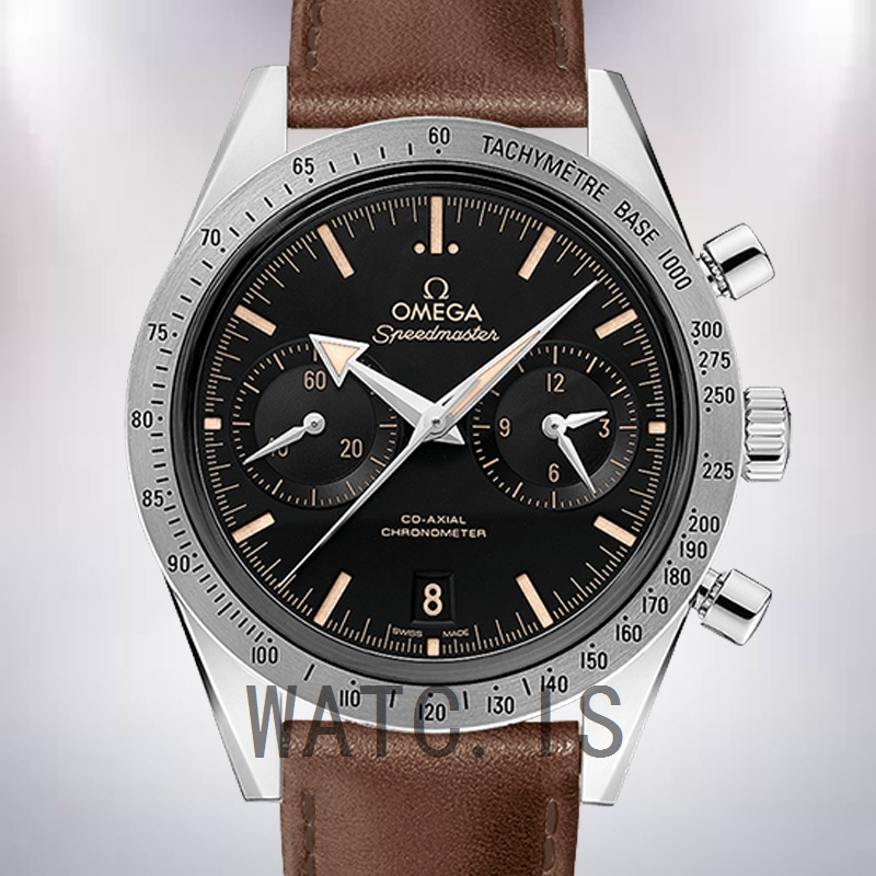 Omega Speedmaster 331.12.42.51.01.002 Men 41mm Leather Strap Automatic