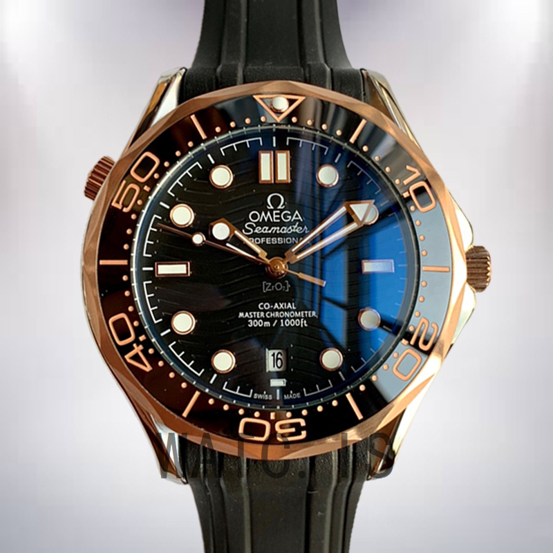 Omega Seamaster Men 42mm 210.22.42.20.01.002 Silver-tone Black Dial