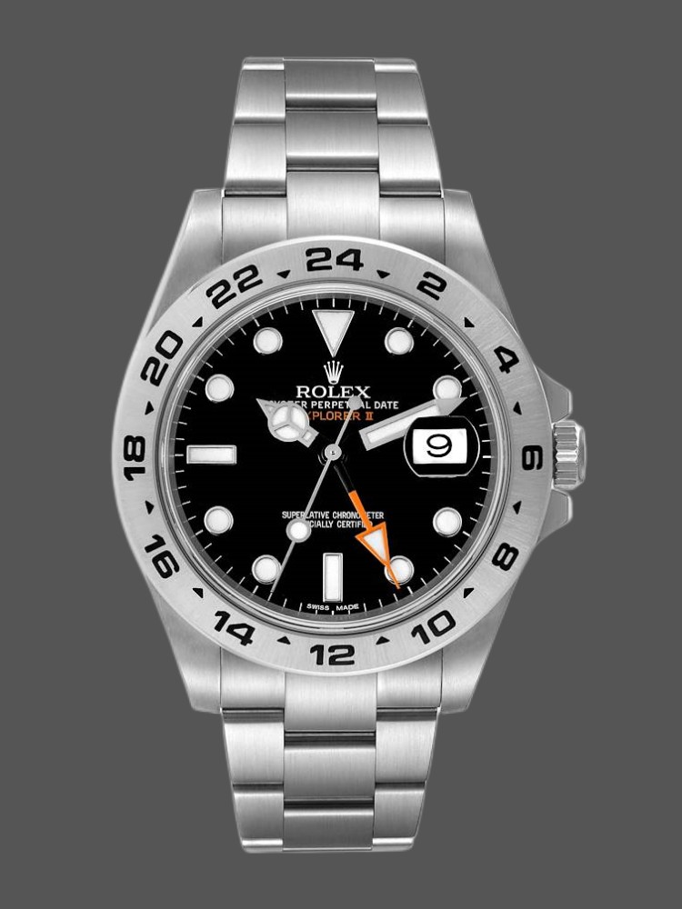 Rolex Explorer II 216570 Stainless Steel Black Dial 42MM Mens Replica Watch