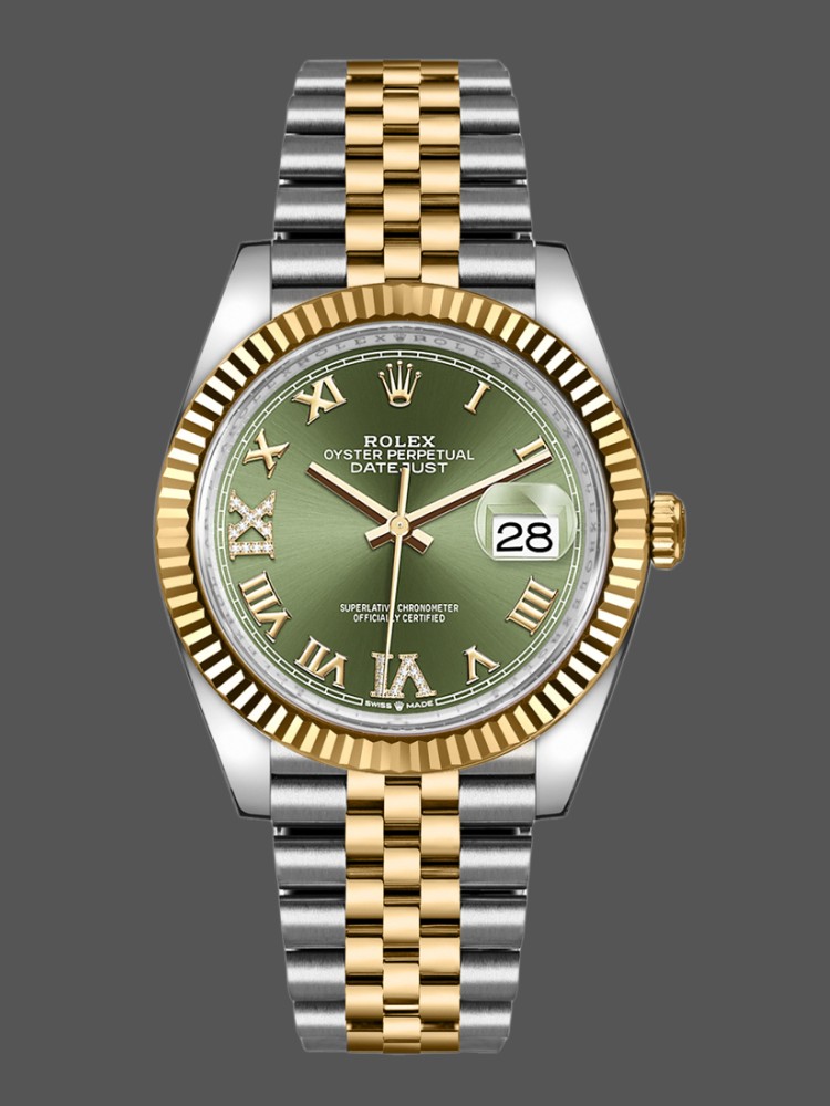 Rolex Datejust 126233 Olive Green Dial 36MM Unisex Replica Watch