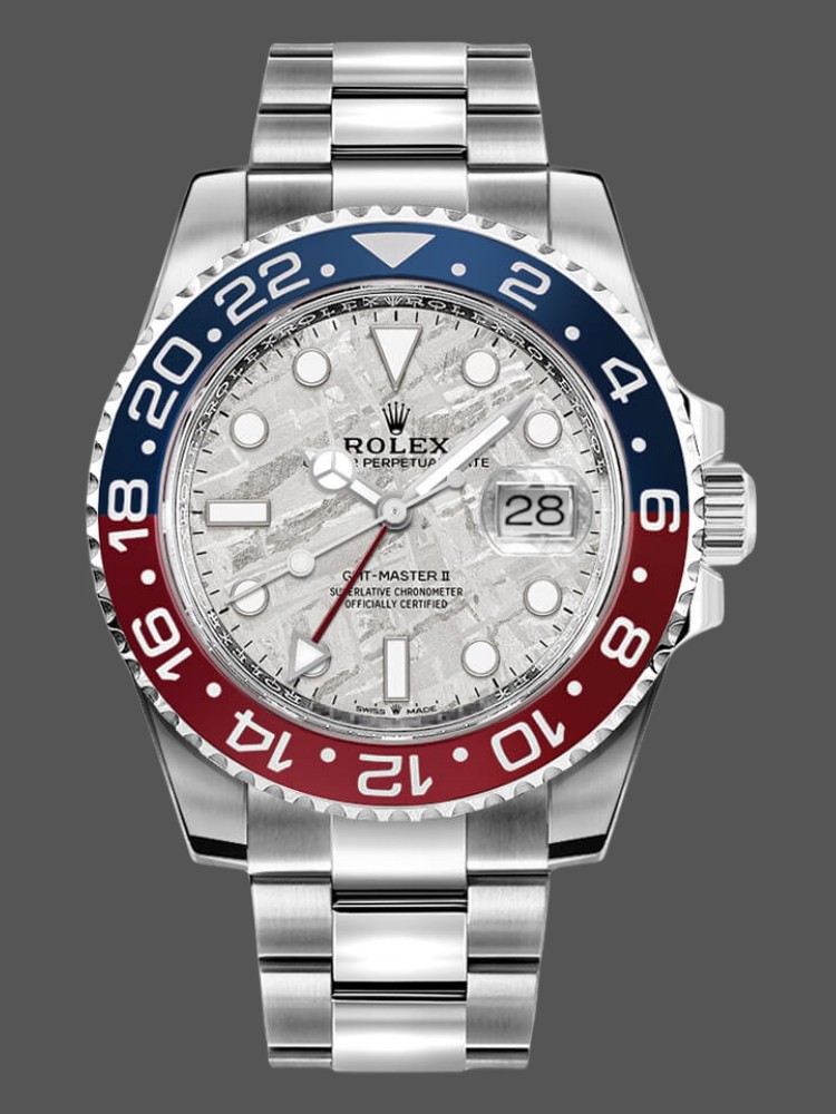 Rolex GMT-Master II 126719 White Gold Meteorite Grey Dial 40mm Mens Replica Watch