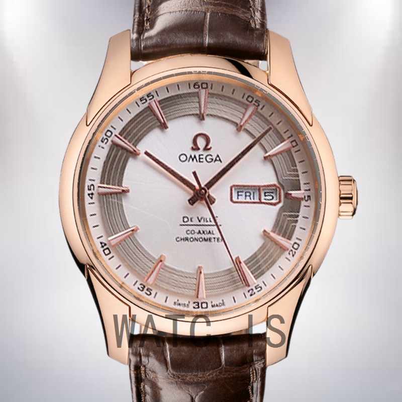 Omega De Ville 41mm Men 431.63.41.22.02.001 Automatic Leather Strap