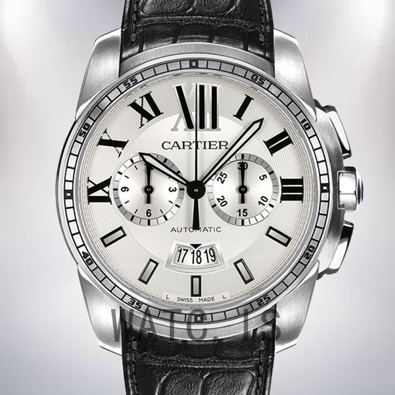 Cartier Calibre W7100046 Men's 42mm Silver-tone