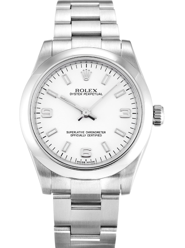 Replica Rolex Oyster Perpetual Lady 31mm White Dial 177200-2
