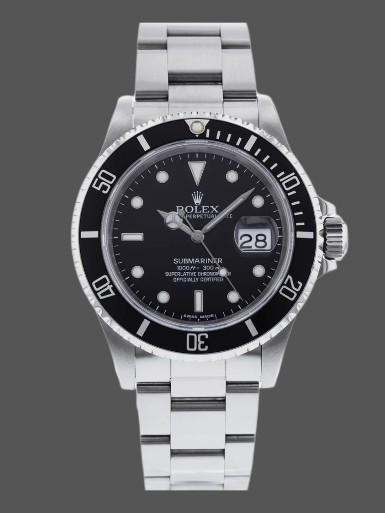 Rolex Submariner 16610 Stainless Steel 40MM Black Dial Mens Replica Watch