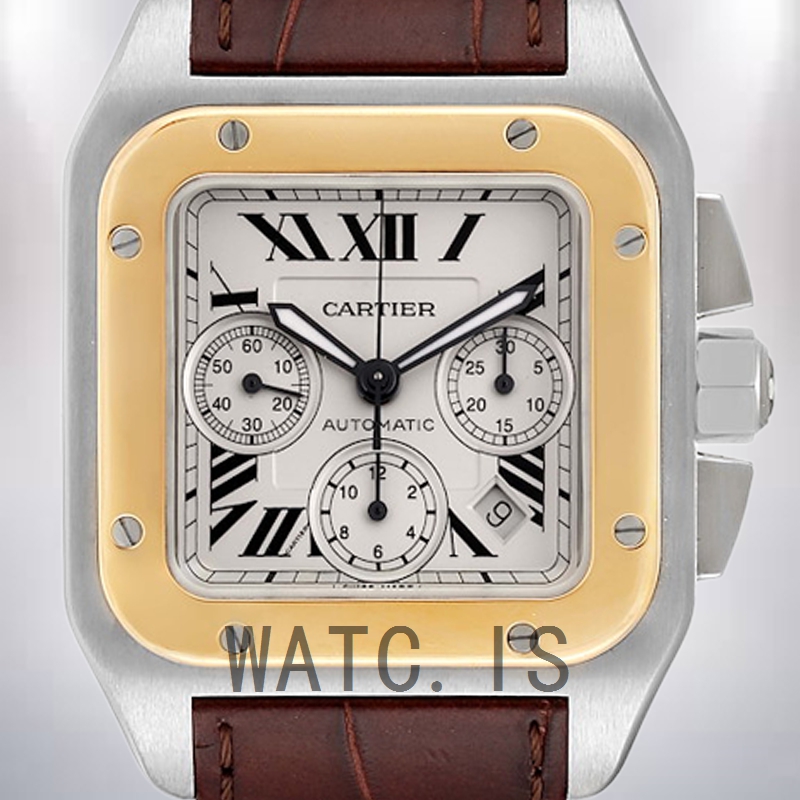Cartier Santos W20091X7 Men's 39mm White Dial Silver-tone