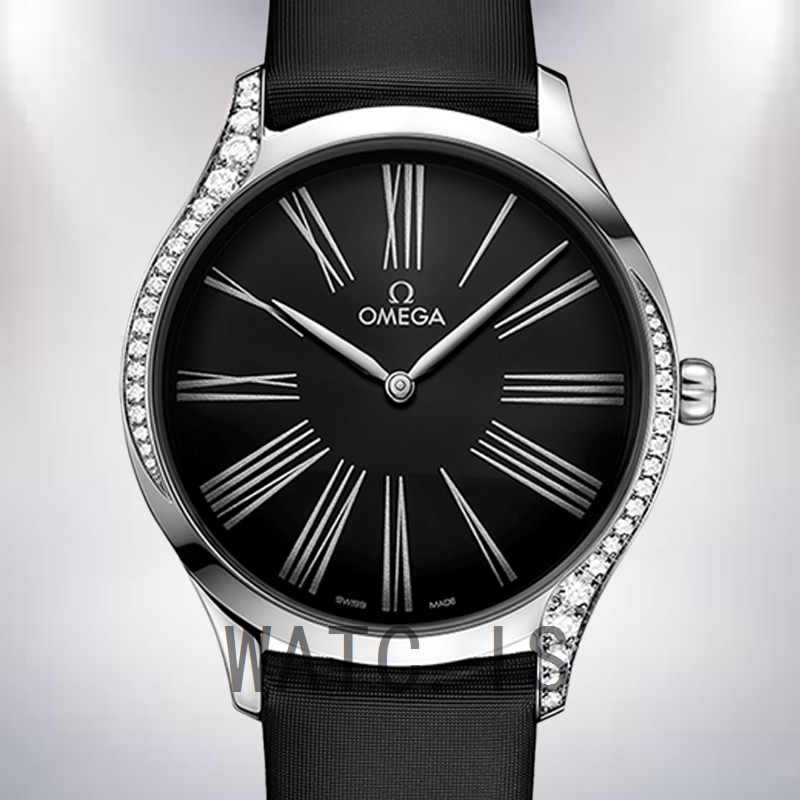 Omega De Ville 36mm Ladies 428.17.39.60.01.001 Quartz Nylon Strap