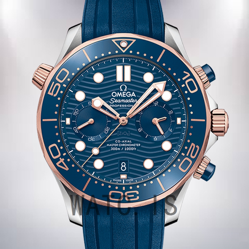 Omega Seamaster 210.22.44.51.03.001 Men 44mm Rubber Band