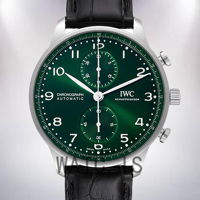 IWC Portuguese Chrono IW371615 42mm Men's Green Dial Quartz