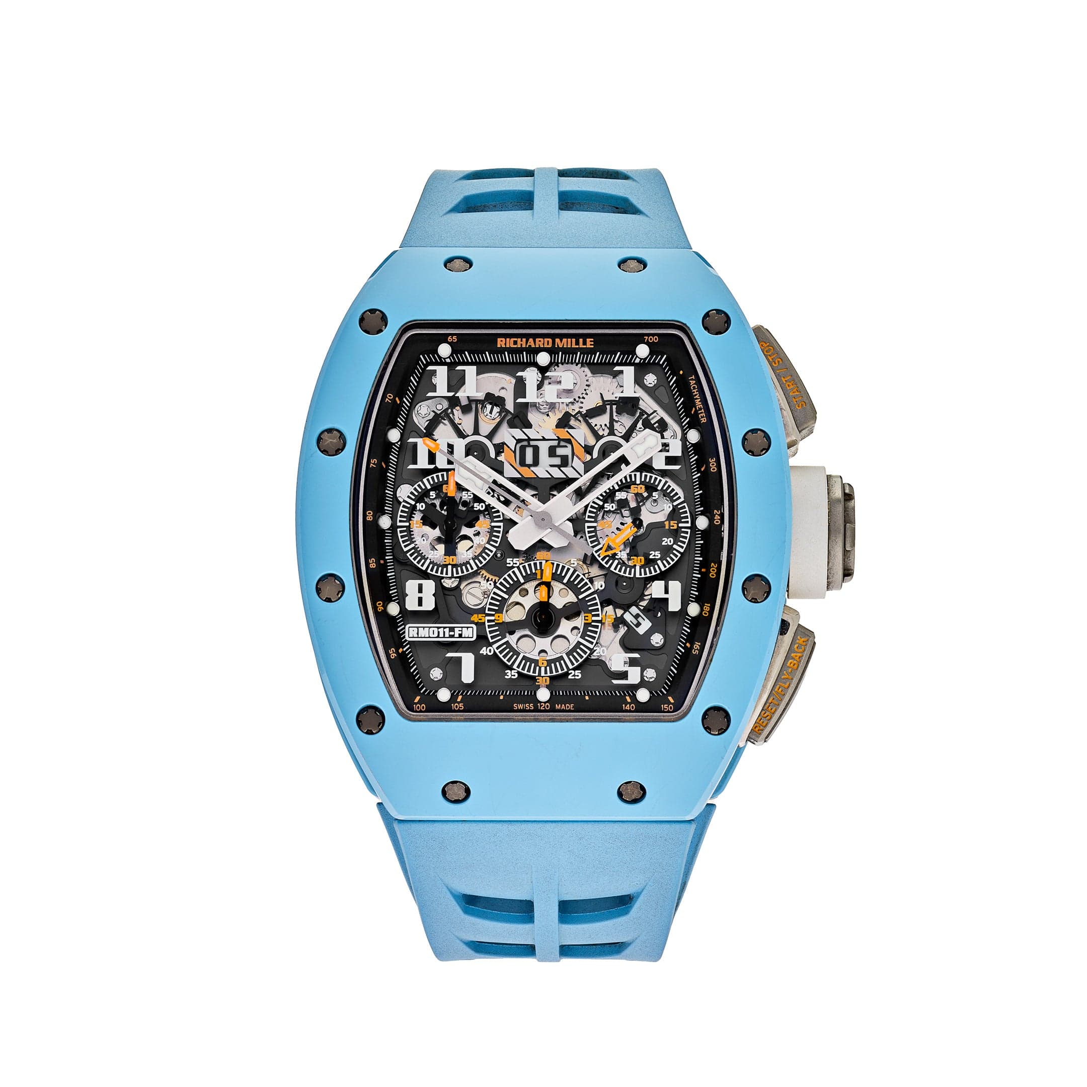 Superclone Richard Mille RM 011 Baby Blue Ceramic Felipe Massa Last Edition