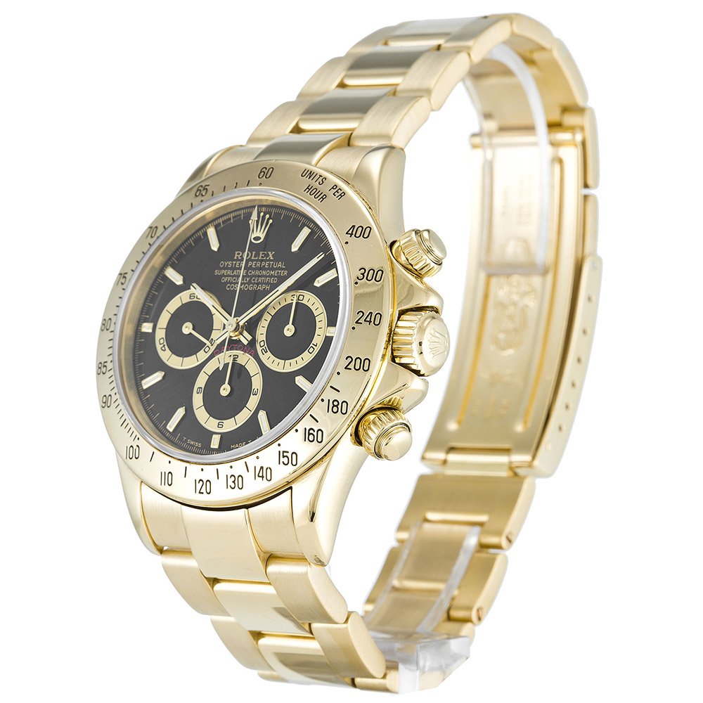 Replica Rolex Daytona 40mm Black Dial 16528