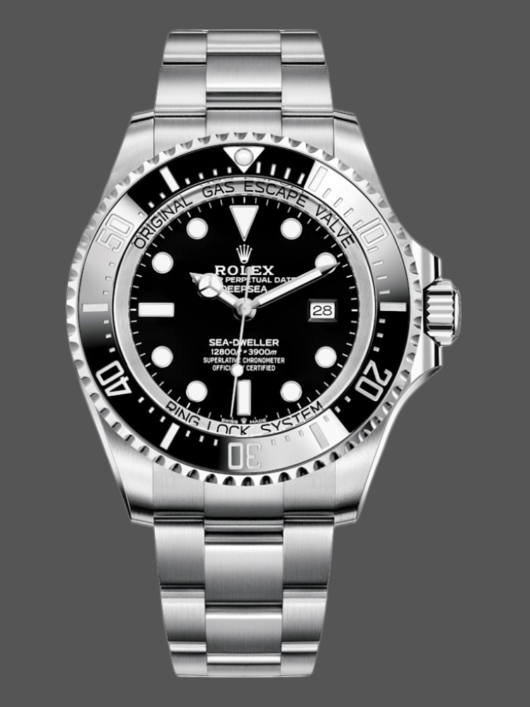 Rolex Deepsea 126660 Black Dial Oyster Steel 44mm Mens replica watch
