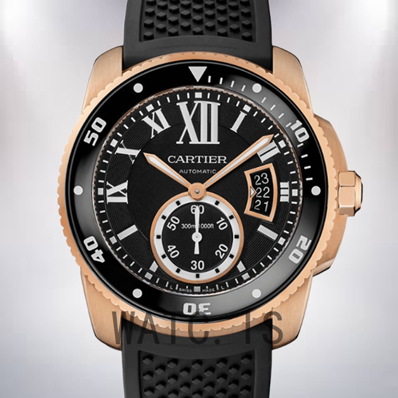 Cartier Calibre 42mm Men's W7100052 Rose Gold-tone