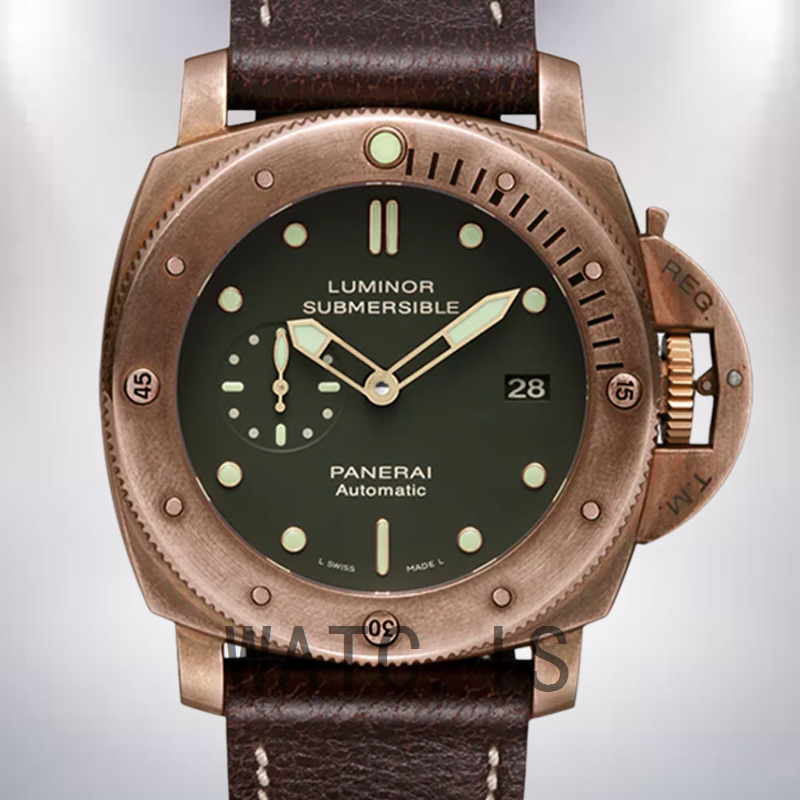 Panerai Luminor Submersible 47mm Men's PAM00382 Leather Strap