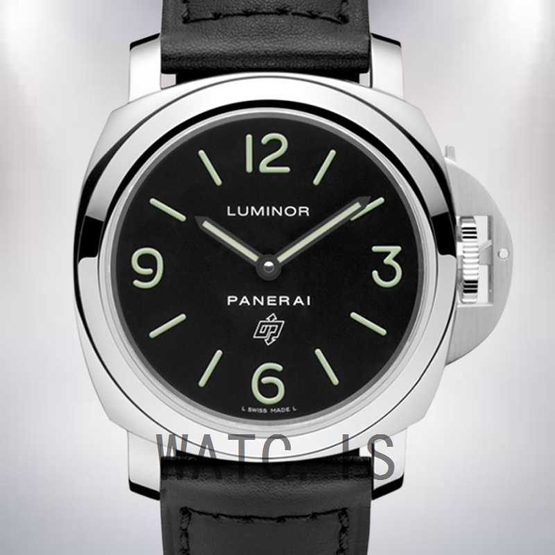 Panerai Luminor PAM01000 44mm Men's Leather Strap Black Dial