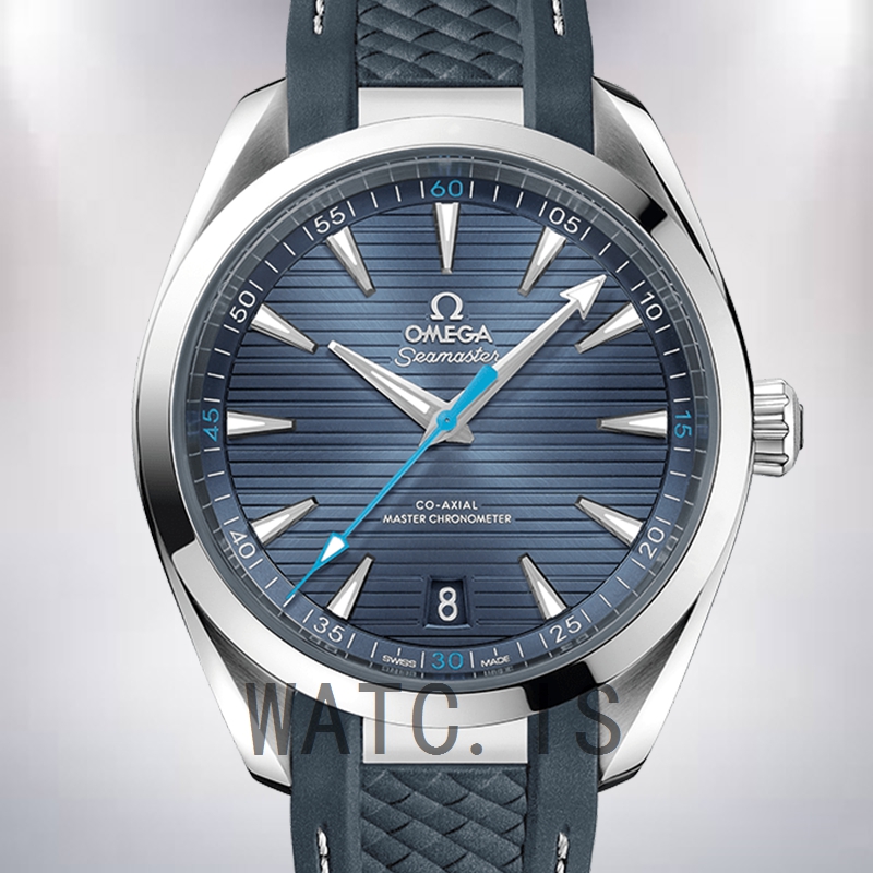 Omega Seamaster 220.12.41.21.03.002 Men 42mm Silver-tone Rubber Band