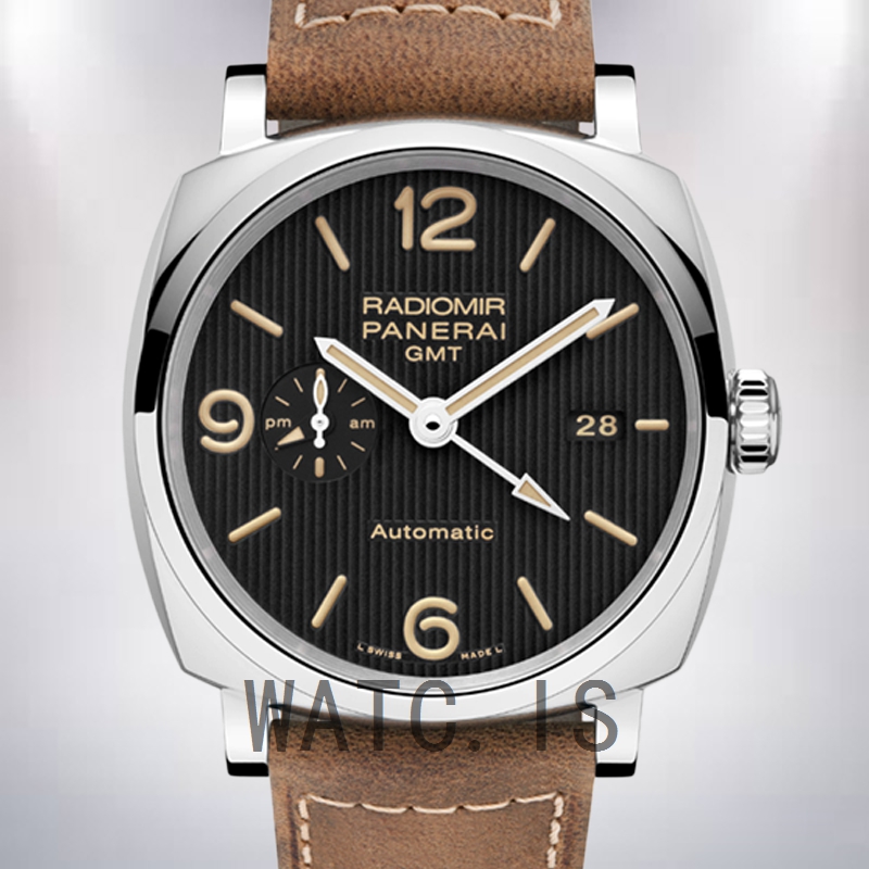 Panerai Radiomir Men's 44mm PAM00657 Leather Strap Black Dial