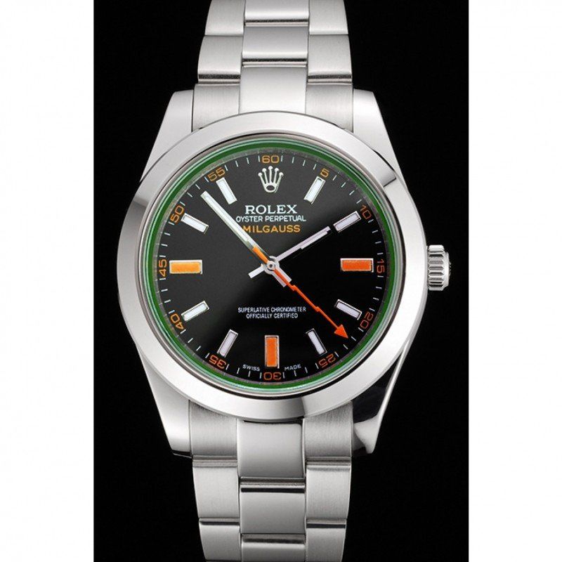 Superclone Rolex Milgauss 41mm Black Dial REP016836
