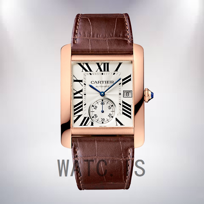 Cartier Tank MC Men's 36mm W5330001 Leather Strap Quartz