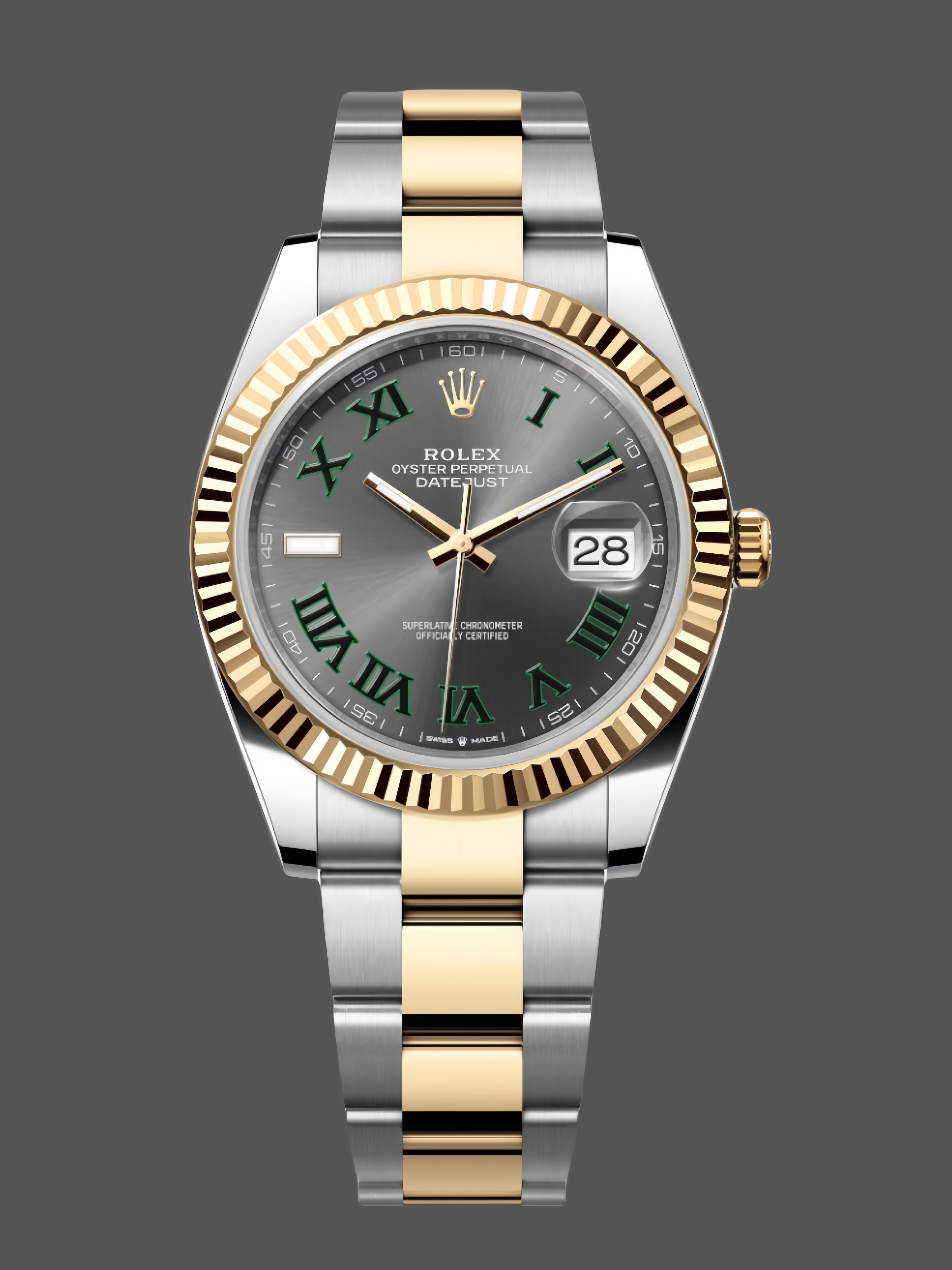 Rolex Datejust Champagne Two Tone M126333 0019 41mm Mens