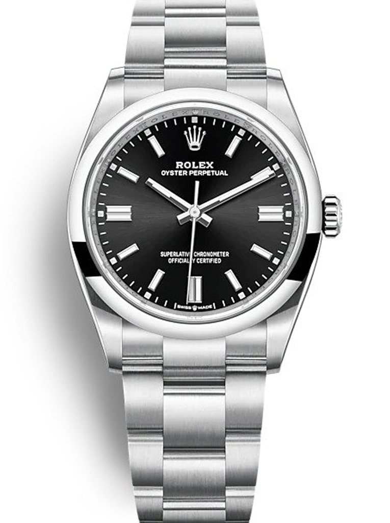 Replica Rolex Oyster Perpetual Lady 36mm Black Dial 126000
