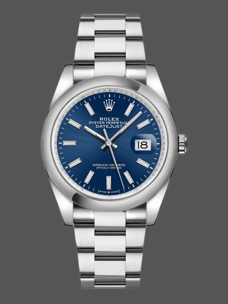 Rolex Datejust 126200 Blue Dial Stainless Steel 36MM Unisex Replica Watch