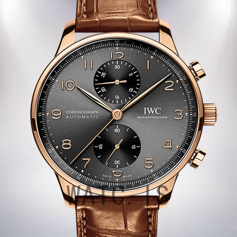 IWC Portuguese Chrono IW371610 Men's 44mm/41mm Automatic Leather Strap