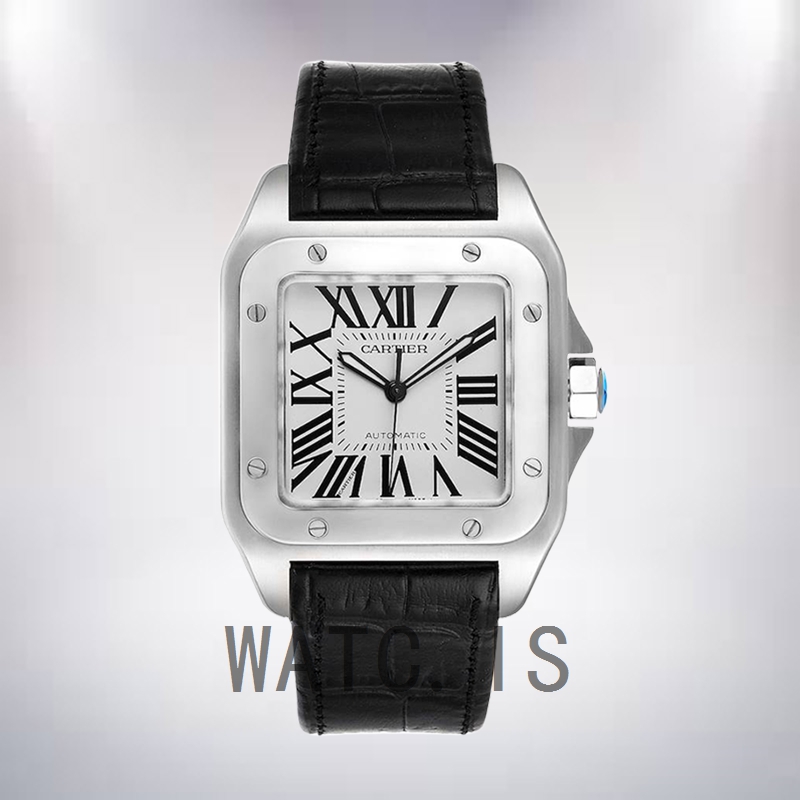 Cartier Santos W20073X8 38mm Men's White Dial Strap