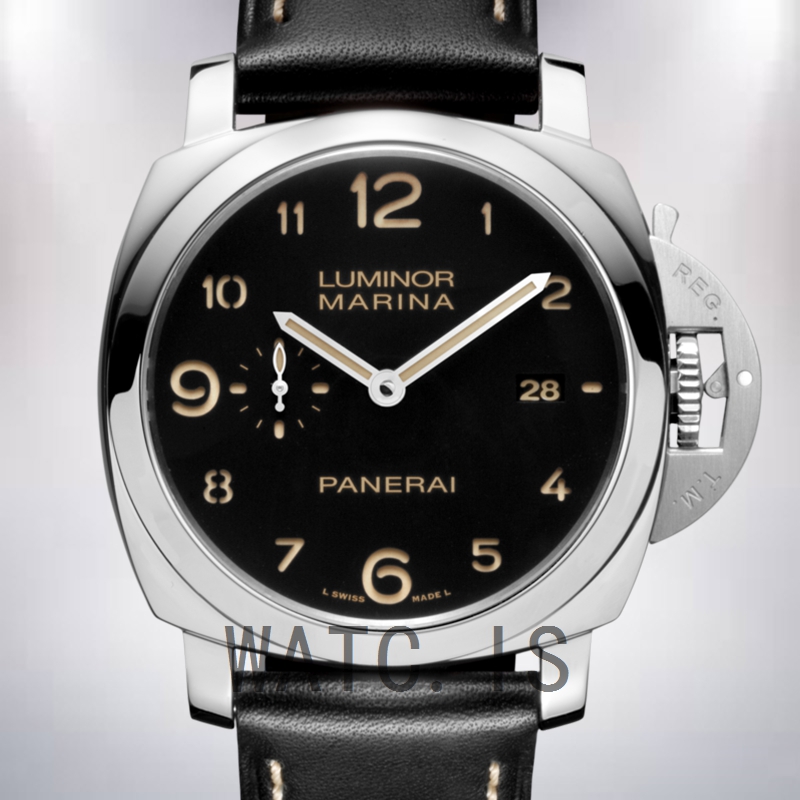 Panerai Luminor 1950 PAM00359-001 44mm Men's Leather Strap Black Dial